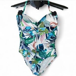 La Blanca Kids Tropical Leaf One Piece